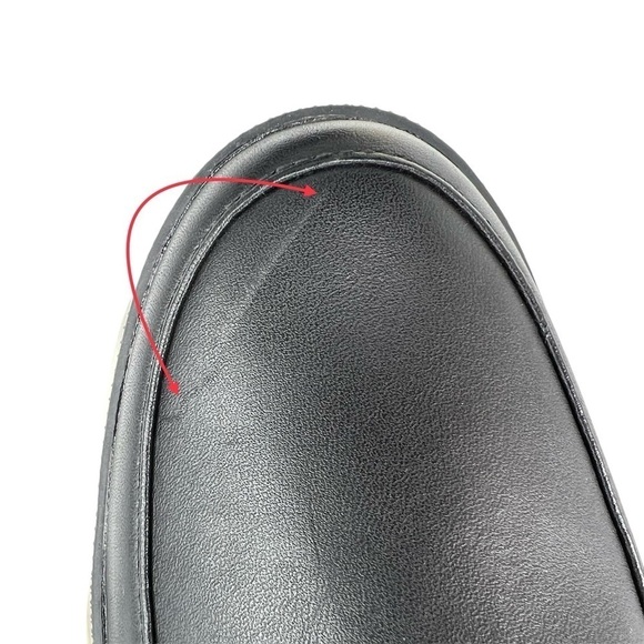 Sorel Brex Ankle Boots Womens Size 10.5 Leather Waterproof Black White New NWT - Picture 6 of 10